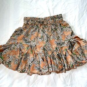 Princess Polly Floral Satin Skirt